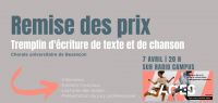 [JACES 2021 - PODCAST] Remise des prix du Tremplin d'écriture de textes et de chansons