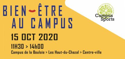 Affiche Bien-être au campus