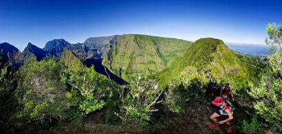 des coureurs sur l'ile de réunion