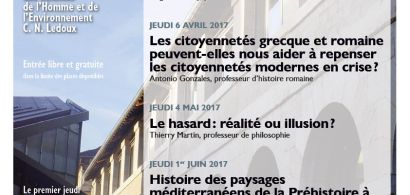 Affiche du cycle Les jeudis de la MSHE