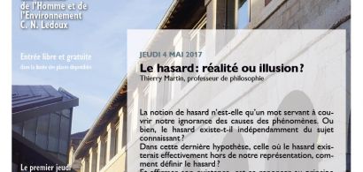 Affiche conférence Th. Martin, cycle Les jeudis de la MSHE