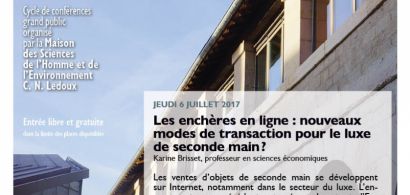 Affiche conférence K.. Brisset, cycle Les jeudis de la MSHE