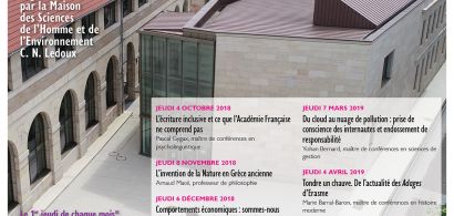 Les Jeudis de la MSHE 2018-2019