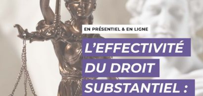 Affiche - L'effectivité du droit substantiel : l'actualité des procédures civiles d'exécution