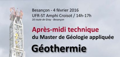 Affiche un après-midi sur la géothermie