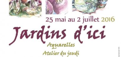 aquarelles de jardins