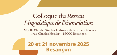 colloque réseau linguistique de l'énonciation