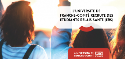 Image d'illustration avec texte concernant le recrutement des Etudiants Relais Santé