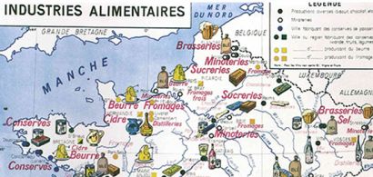 cartes des industries alimentaires