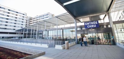 Entrée de l'hôpital de Besançon