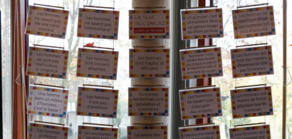 Photo d'une exposition sur les discriminations (image d'archive)