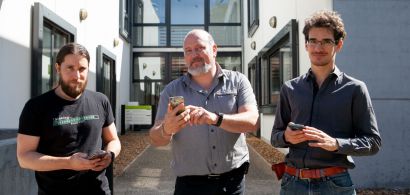 Marc Briot, Fabrice Bouquet et Emmanuel Ahr, les trois créateurs de FLEX App.