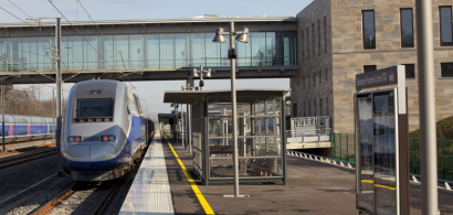 Vue de la gare Franche-Comté TGV