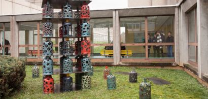 Sculpture de Michel Laurent à l'IUT Besançon-Vesoul
