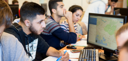 Les étudiants du département GLT en plein travail