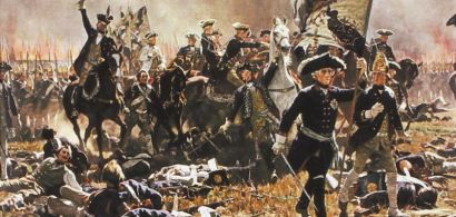 Frédéric le Grand à la bataille de Zorndorf, peinture de Carl Röchling