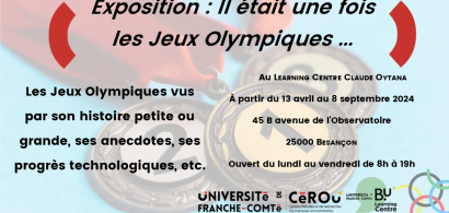 médailles olympiques derrière le titre "Il étaitune fois les jeux olympiques"