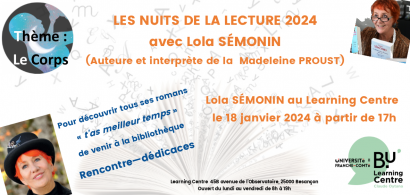 Lola Semonin, incarnant la Madeleine Proust