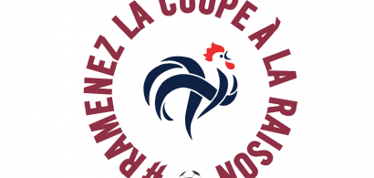 coq sportif et slogan "ramenez la coupe à la raison"