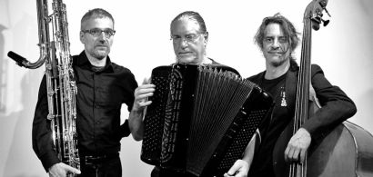 Ugo Boscain, Fred Marty et Claude Parle, musiciens