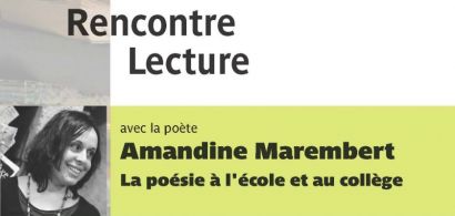 Affiche de la rencontre avec Amandine Marembert