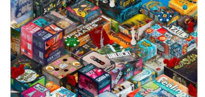 pile de jeux de société