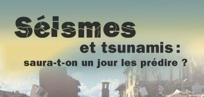 Affiche conférence séismes et tsunamis