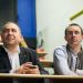 Pascal Chatonnay et Xavier Sennente, assis côté à côte.