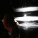 Projection sur brume d'eau. Line describing a cone. Anthony Mc Call.