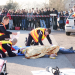 Simulation de prise en charge d'un accident par les pompiers