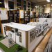 Une grande maquette de la bibliothèque exposée dans les locaux de la bibliothèque.