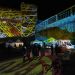 Projections sur les murs par le Kollektif Alambik sur la friche industrielle des Près-de-Vaux
