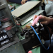 Des machines pour la fabrication des montres.