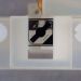 Le micro-robot et le miroir vu du dessus.