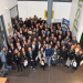 Un groupe vu du dessus dans le hall du sépartement PSM