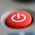 Bouton marche/arrêt d'une télécommande