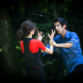 Un couple se disputant