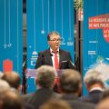 Jacques Bahi pendant son discours